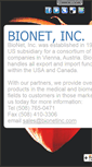 Mobile Screenshot of bionetinc.com